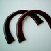 Wooden Bag Handles, handle, bag strap, bag frame, holder, dark brown, carry, tote, half circle, 1 pair