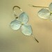 Hydrangea Drop Earrings, Sterling Silver Flowers, 18k Gold Earwires, Made to order