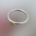 Tiny Bee Stacking Ring,  Silver Honey Bee Stacking Ring, Sterling Silver, 18k Gold Bee, Made to order