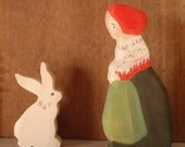 spring waldorf bunny - (listen and hop) - waldorf nature table