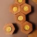beehive modular candle holder - (set of three) modern cherry candle holders