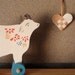 dreamy cow push toy - - Bucolic Cows on Wheels - Wooden Folk Toy / Art toy