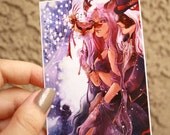 ACEO. Night Romance. masquerade mask party fox