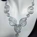 Spiral Waves Adjustable Necklace