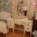 antique vanity shabby chic make up dressing table ivory distressed cottage