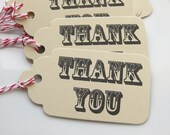 Thank You Tags - Set of 8 - Custom Colors Available - Wedding Favor Tags Bridal Shower Thank You Tags Il_170x135
