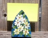 Recipe Holder with Daisies Handpainted
