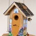 Handcrafted Beige Birdhouse with Swing
