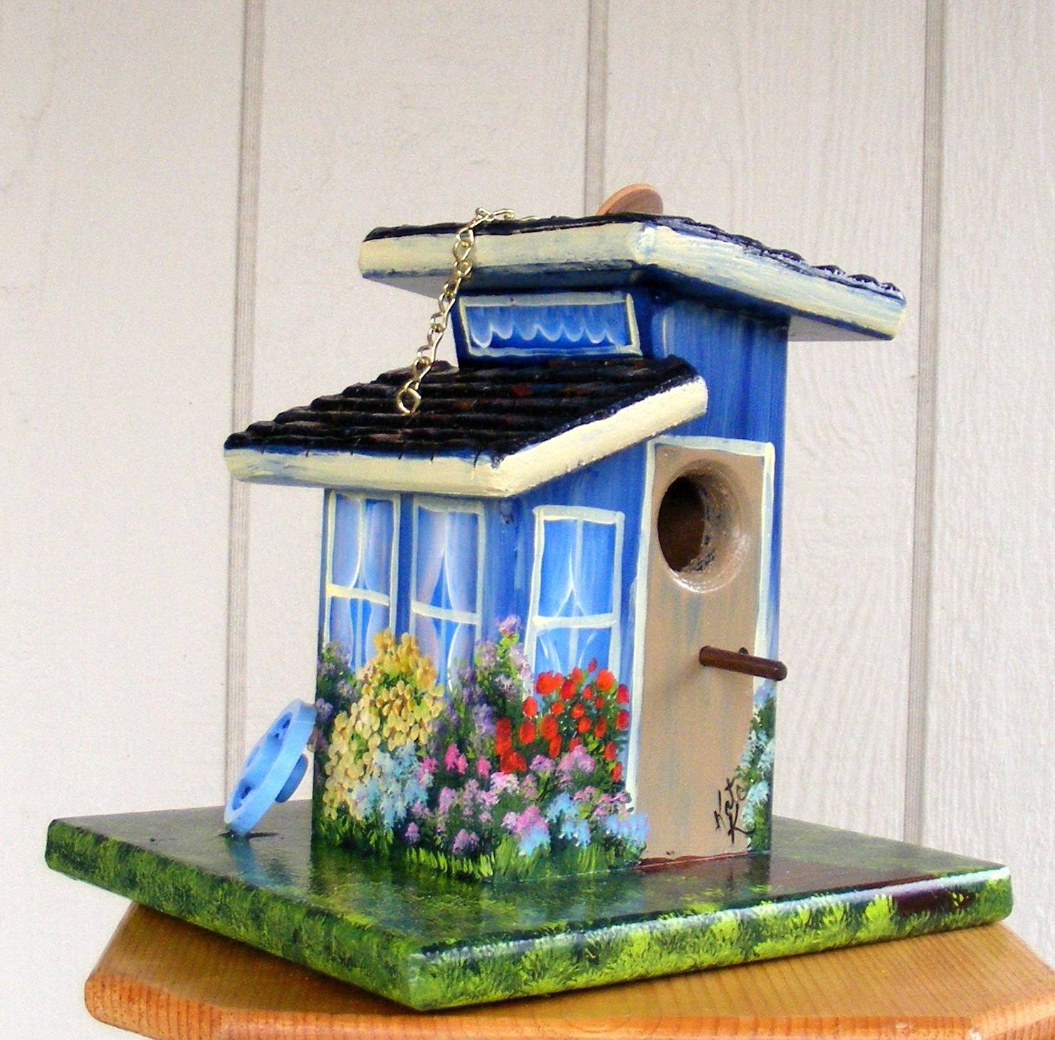 Blue Bird House, Handcrafted