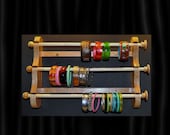 Wall Mounted Hanging Bracelet Holder Storage Display Oak