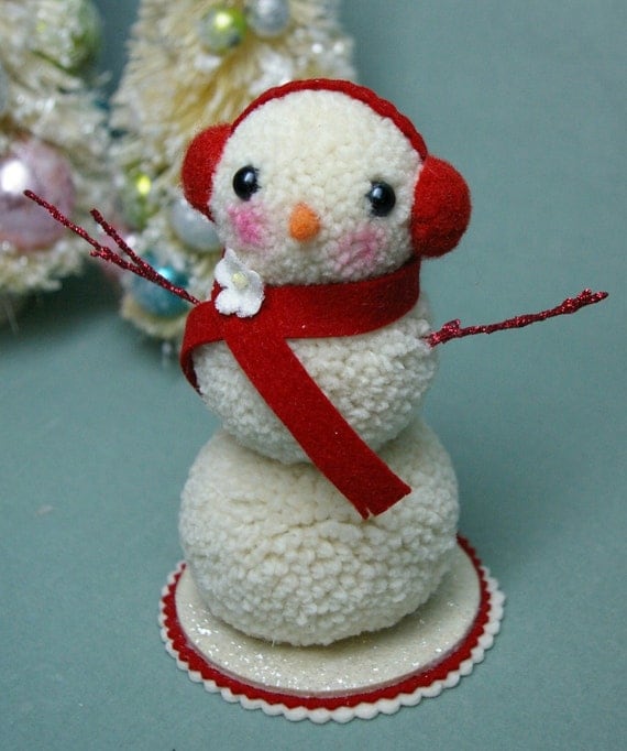 Little Snow Girl In Red as Featured in Better Homes and Gardens Holiday Craft Magazine