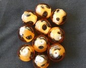 Leopard Lampwork Glass Beads - Supplies Bead