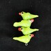 Lime Green Glass Bird Beads - Small - Supplies Bead