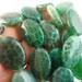Green Crab Agate 25x18 mm Gemstone Oval Beads 1/2 Strand