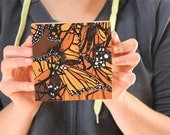 Swarm of Monarchs mounted on Bamboo