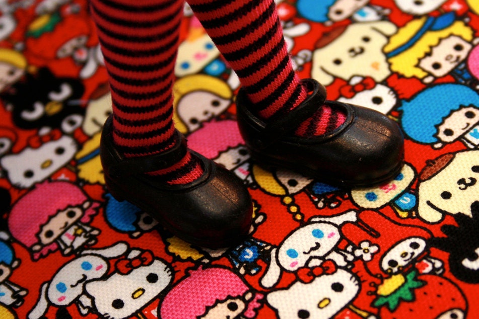 Blythe Black Flat Style Mary Jane shoes