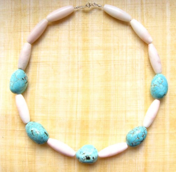 Turquoise and Jasper Necklace - Au Natural