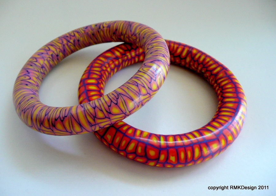 Mosaic Cane Bangle  Bracelet Tutorial