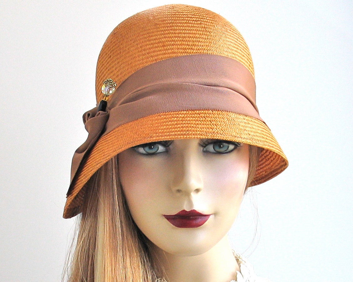 Straw Cloche Hat- Spring Fashion- Women