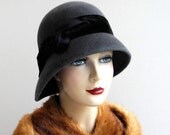 Gray Cloche Hat- Winter Hat- Winter Accessories- Women- Fall Fashion