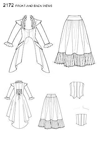 Custom 1800's Victorian Steampunk Ensemble - Jacket Bustier/Corset and Skirt - listing is for all sizes
