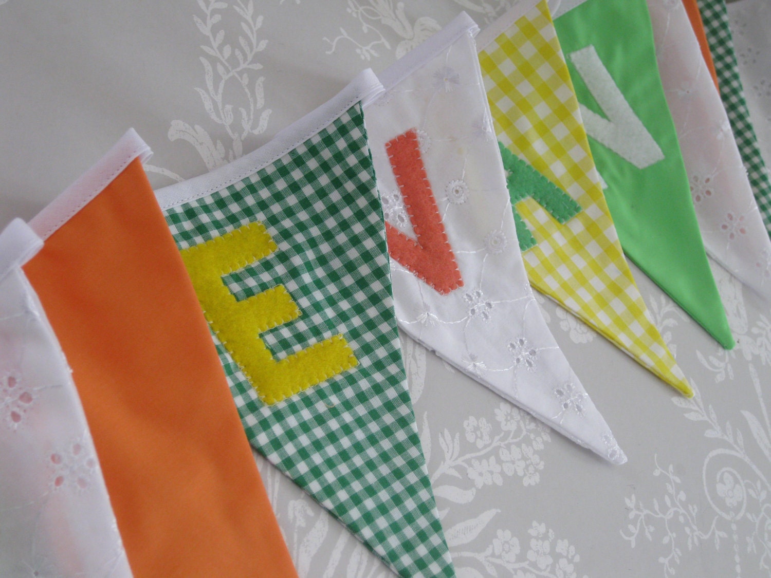 JUNGLE BRIGHTS Bunting Banner lovely for a Boy's Room, Party, Celebration or Photo prop can be Personalized Custom Made Il_170x135