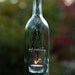Eco-friendly wine bottle lantern - CLEAR - now on SALE