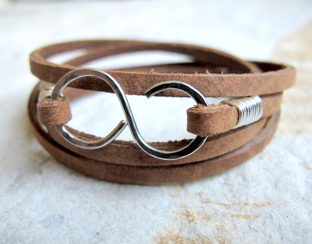 Infinity Mini - Brown Leather Wrap Bracelet