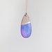 Wooden Boho Necklace / Blue Purple Necklace / SALE
