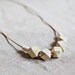 Wooden Boho Necklace / Beige - Neon Necklace / Tribal Necklace