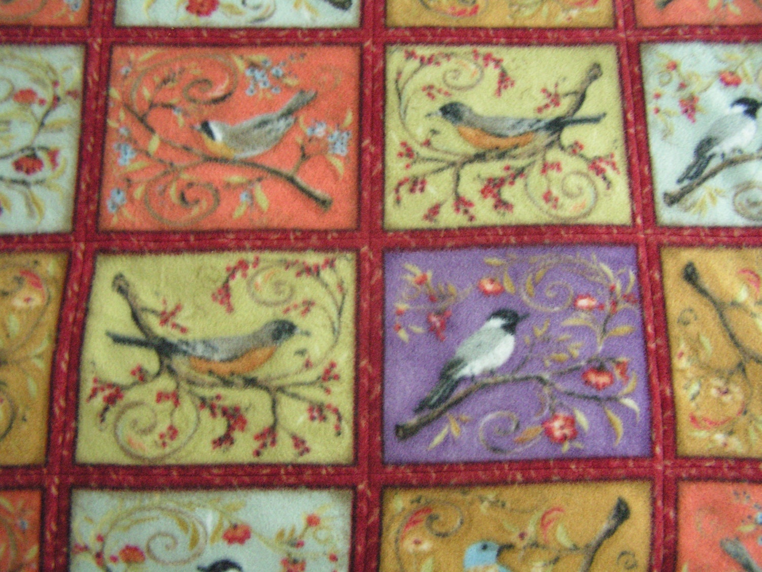 Quilted Fleece Blanket by donnasquiltcreations on Etsy