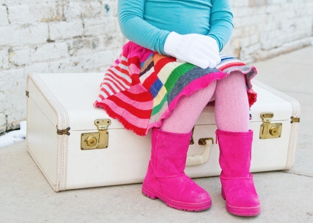 Custom Ultimate Scrappy Skirt - Upcycled Twirly Sweater Skirt- You Choose Size (Infant/ Toddler/ Children)
