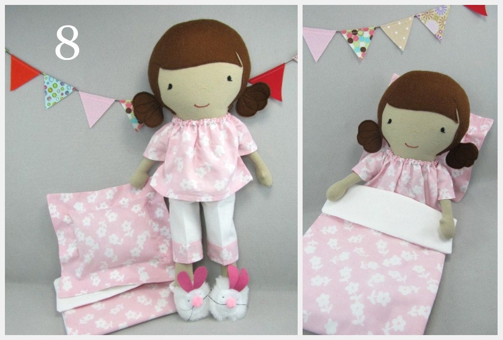Studio Doll Boutique - Bet Time Set - Pajamas with Pillow and Blanket - Made to order