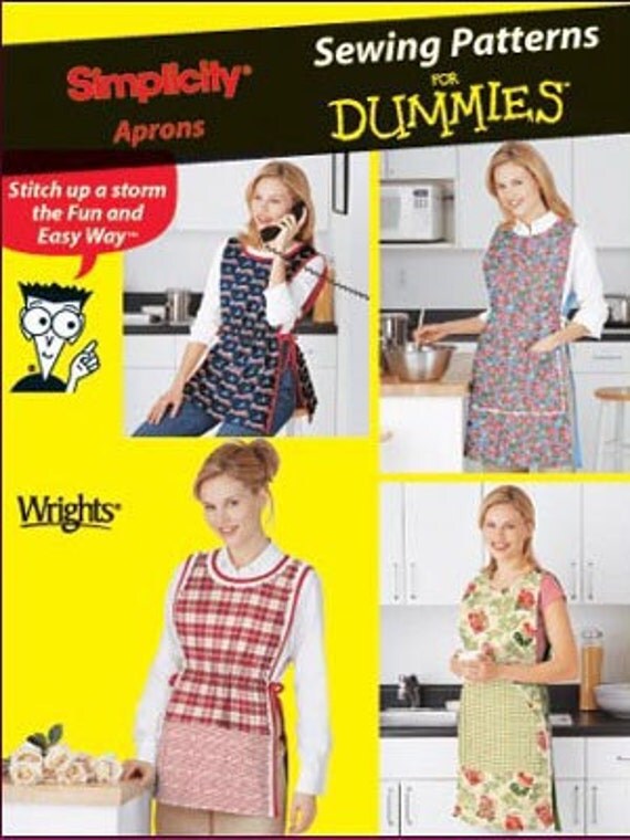 APRON Sewing for Dummies Pattern Plus Size Aprons by patterns4you