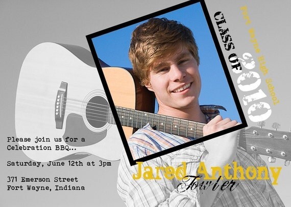 Graduation Announcement -- 5x7 Printable Digital File