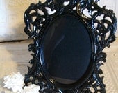 1 Beyond FaBuLoUs - Med Ornate Vintage Style High Gloss Picture Frame w/Chalkboard Vinyl-Oval Frame-Glass-Wedding-Reception-Signage