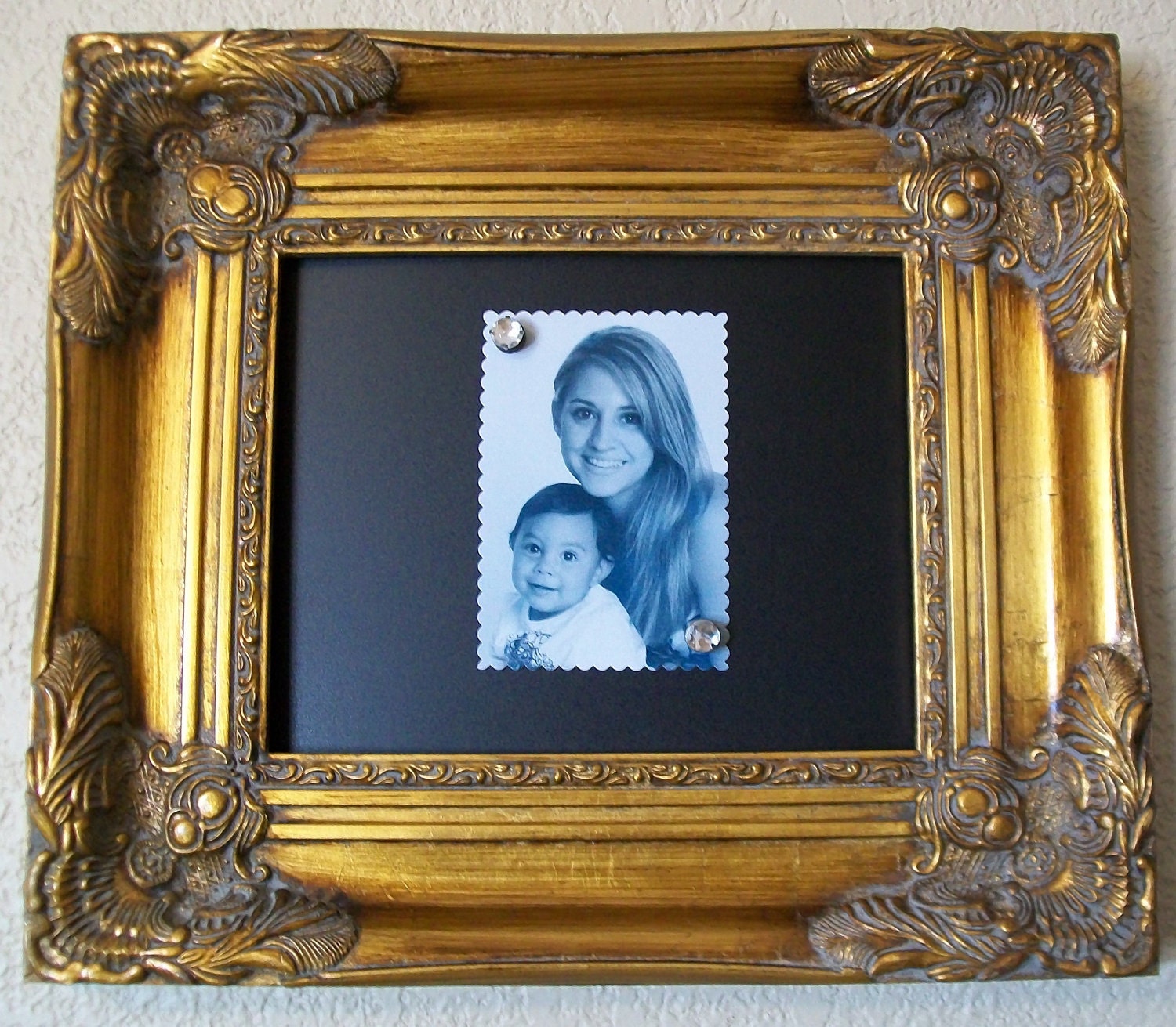 8x10 Frame Baroque Ornate Vintage Style Antiqued Gold Wood Frame-Chalkboard-Magnetic-Decorative Wall Mirror-Wedding-Reception-Paintings