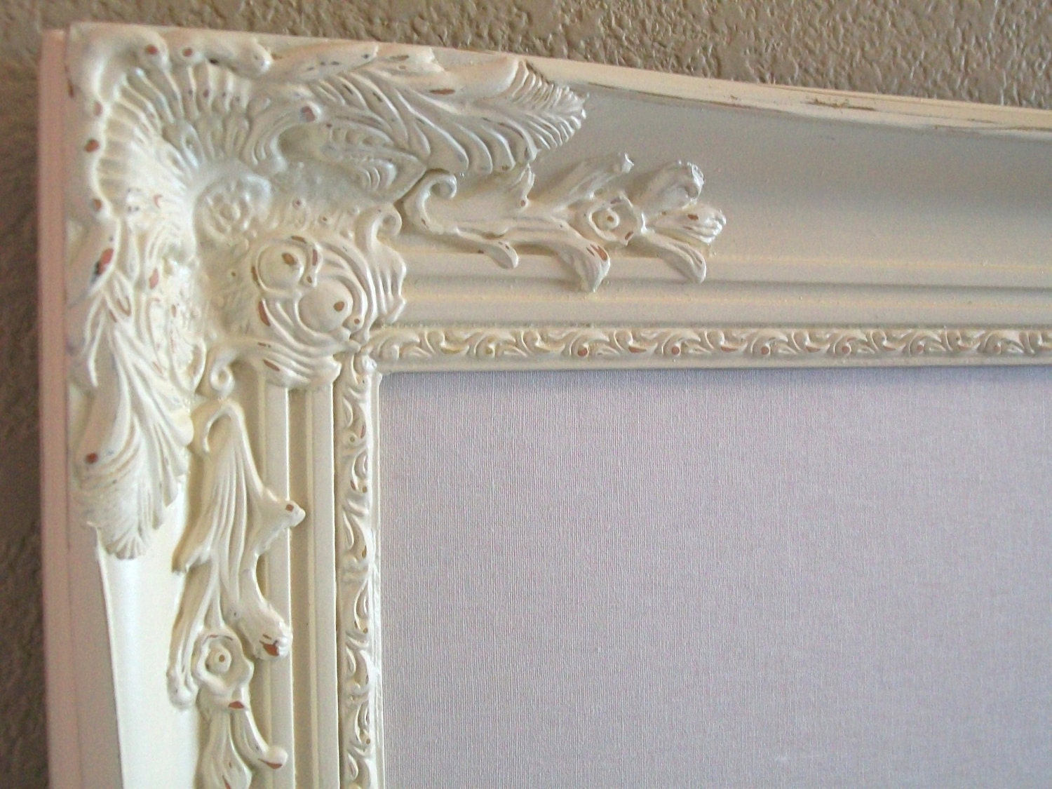 GIRL'S ROOM Art-Baby and Kids-Wedding Ideas Decor-Ornate Vintage Framed Bulletin Board-Memo Board-Magnet Board-Chalkboard-PBK