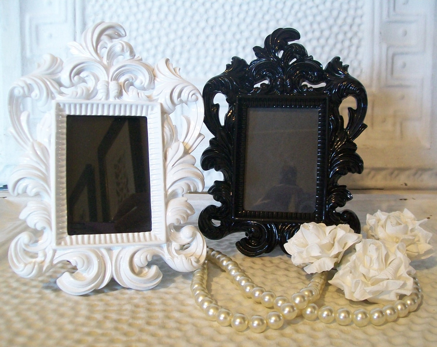 1 WEDDING TABLE Number Picture Frames-Black-White-6 colors-Baroque Ornate Vintage Frame-Chalkboard Vinyl-Wedding-Reception-Wedding Ideas-PBK