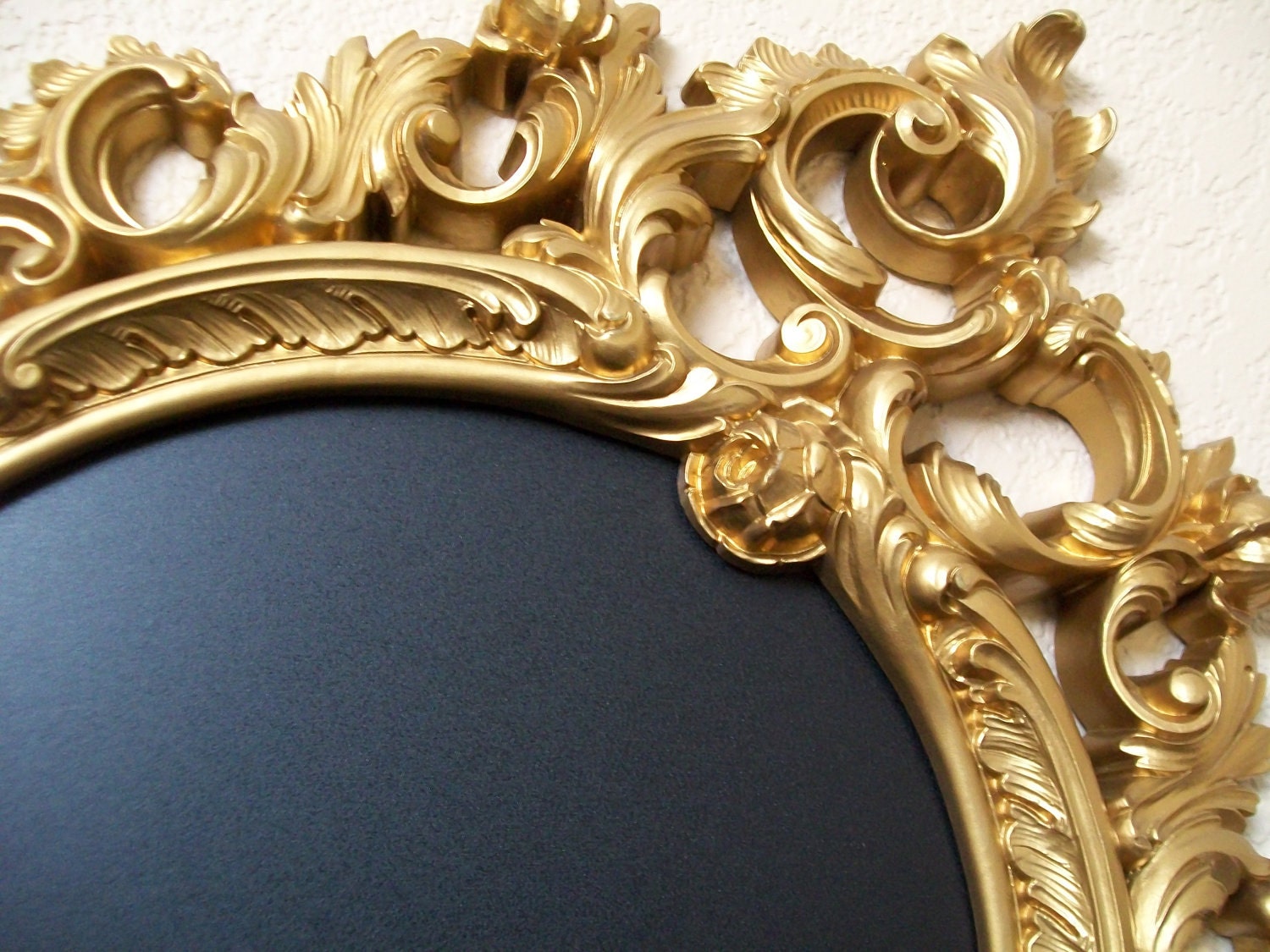 WEDDING IDEAS CHALKBOARD-Roses Ornate Vintage Framed Chalkboard-Gold-AnY Color-Magnet Board Wedding Menu Board-Wall Mirror Vanity Mirror