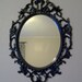 GLOSS BLACK MIRROR Any Color Large Ornate Frame Picture Frame Photo Baby Photos Wedding Photos Family Photos Chalkboard Nursery Wall Mirror