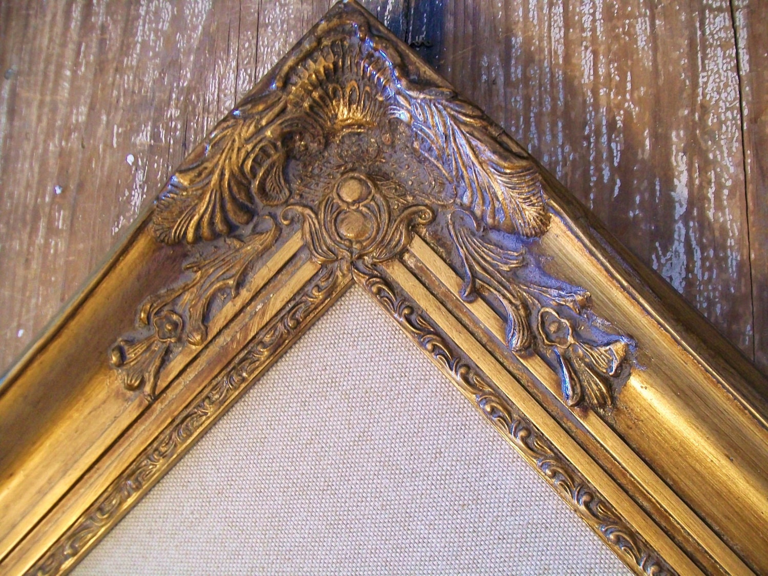 FRAMED MAGNET BOARD-Pushpin Memo Board-Seating Chart-Any Color-Gold-34x28 Large Ornate Vintage Frame Bulletin Board-Corkboard-Ivory-Kitchen