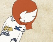 Lovely Ink - Pen and Ink Illustration - 8 x 10 Print