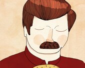 You Had Me At Meat Tornado - 8 x 10 Illustration Print