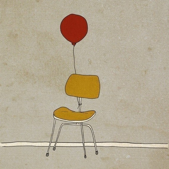 Tied - 5 x 7 - Illustration Print