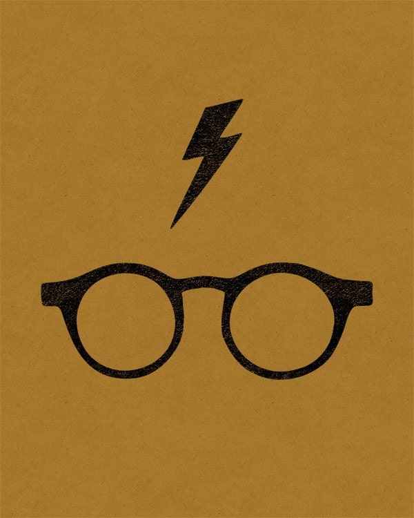 The Boy Who Lived - 8 x 10 Graphic Print - 3 Colors Available