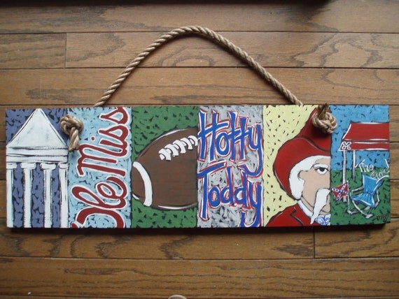 Ole Miss Six Pack Painting