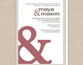 Ampersand Wedding Invitations