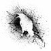 Raven Abstract TShirt - Mens and Womens American Apparel White S/M/L/XL