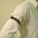Art Deco Sleeve Garters (black and silver)